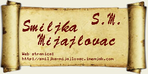 Smiljka Mijajlovac vizit kartica